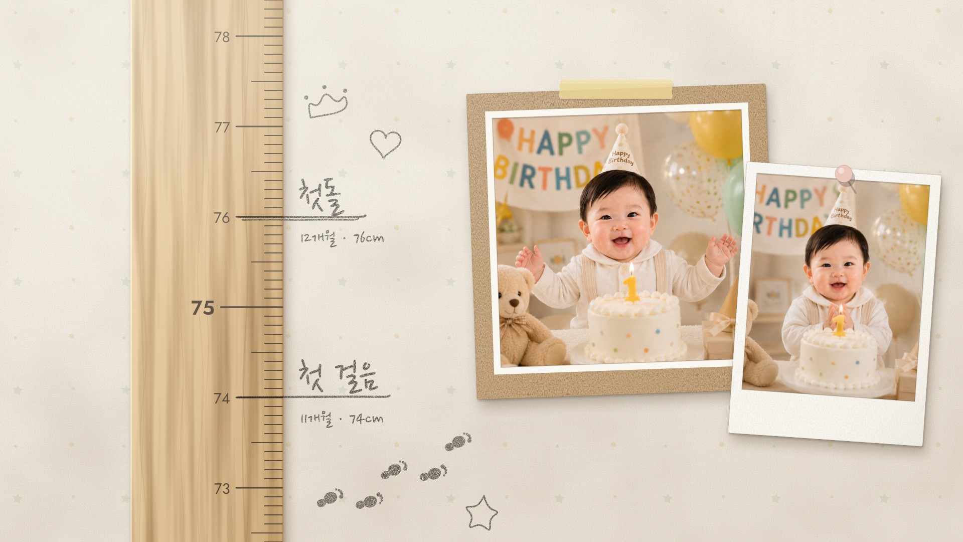 키재기 성장동영상 템플릿