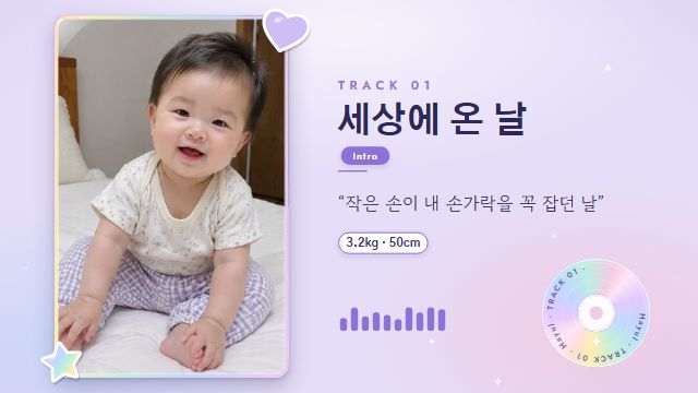아이돌 데뷔 10번째 장면 — TRACK 01 세상에 온 날